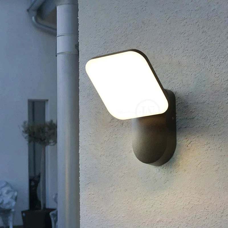 LED Επαγωγικό Φωτιστικό τοίχου εξωτερικού χώρου IP65 Αδιάβροχο Φωτιστικό Βίλα Αυλή Διακόσμηση Κήπου Φωτιστικό Βεράντας Απλίκα τοίχου Lampara Pared
