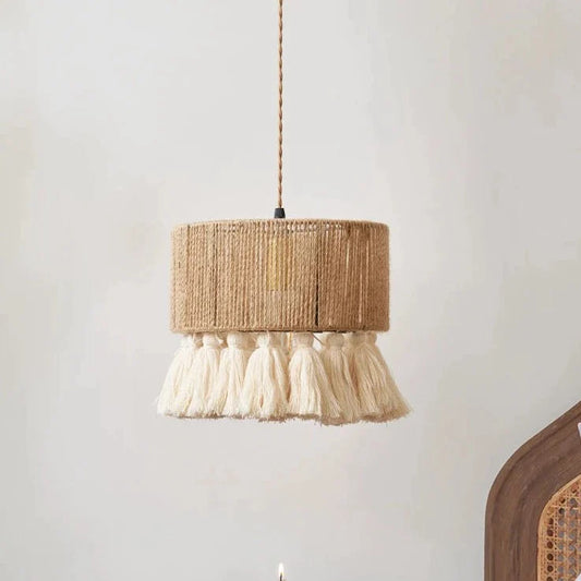 Χειροποίητο κρεμαστό φωτιστικό Bohemian Retro Wabi Sabi