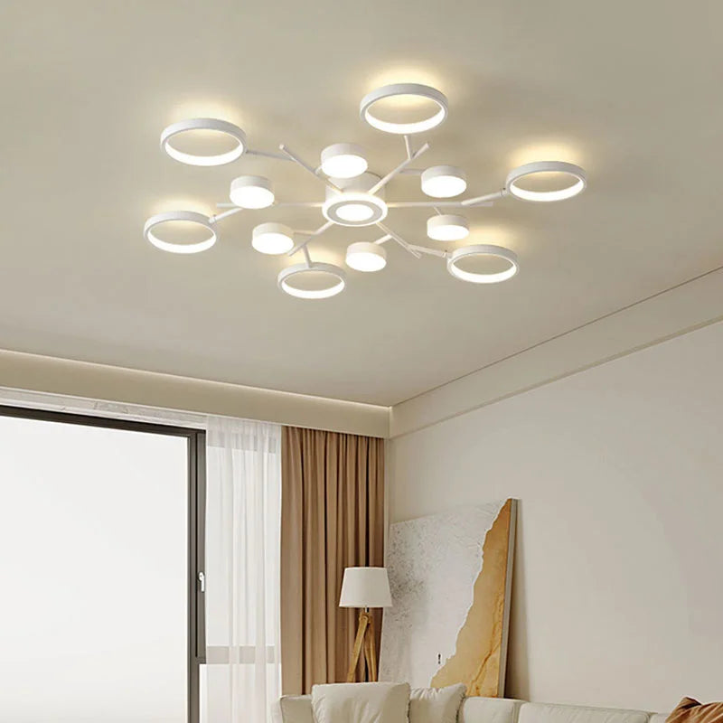 LED φωτιστικό οροφής τηλεχειριστήριο απλό λευκό διακοσμητικό 2023