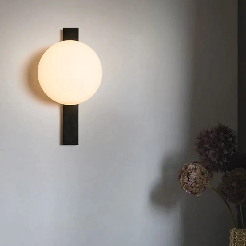 Μοντέρνο φως τοίχου με μπάλα LED