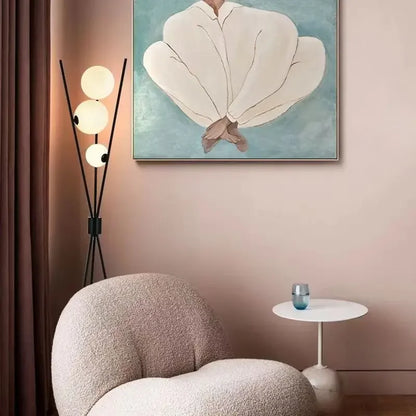 Φωτιστικό δαπέδου LED από γυαλί ball moon