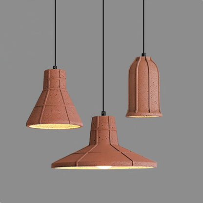 Πορτοκαλί δημιουργικό βιομηχανικό κρεμαστό φωτιστικό