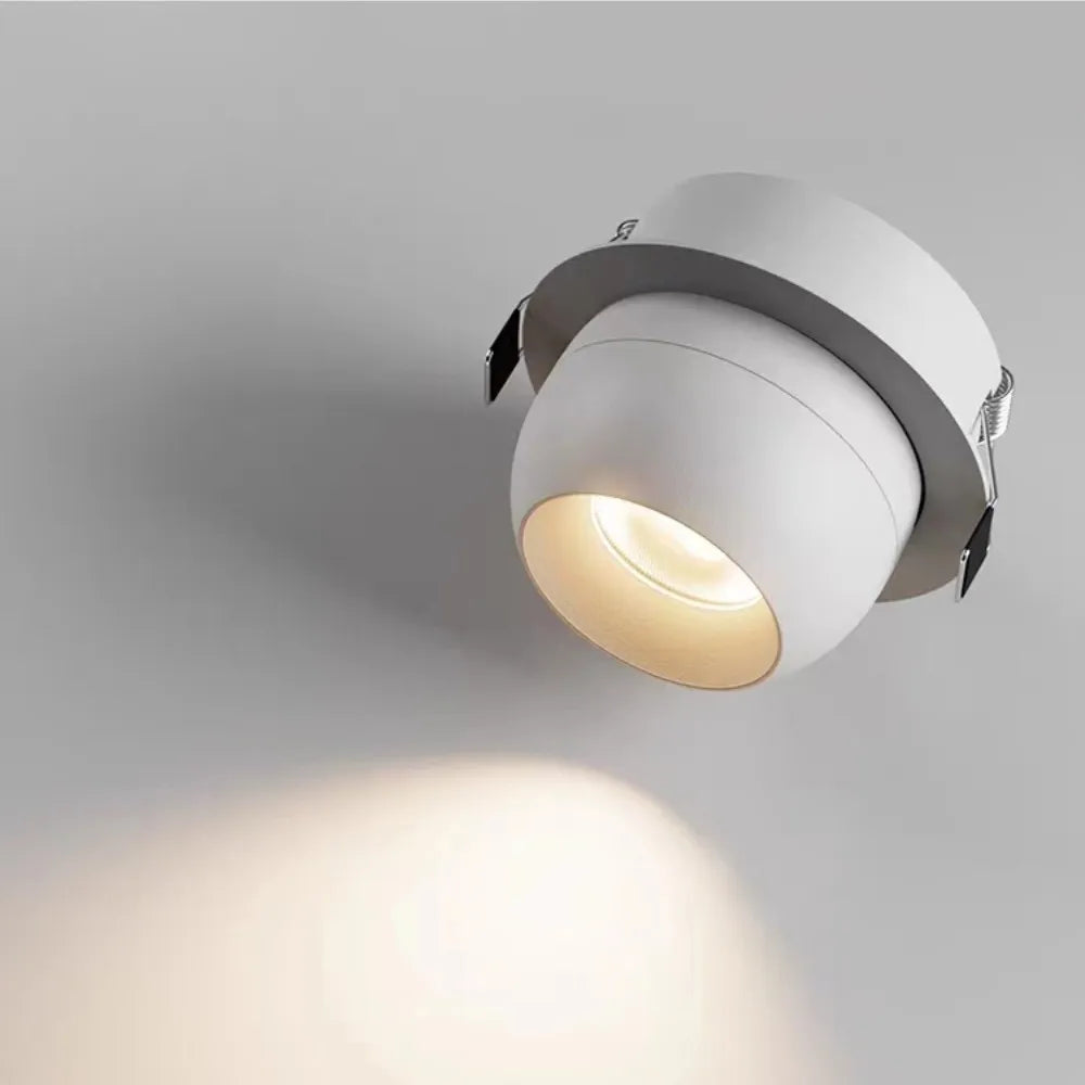 Στρογγυλό Spot LED Dimmable Downlights Διακόσμηση δωματίου 10W 12W COB