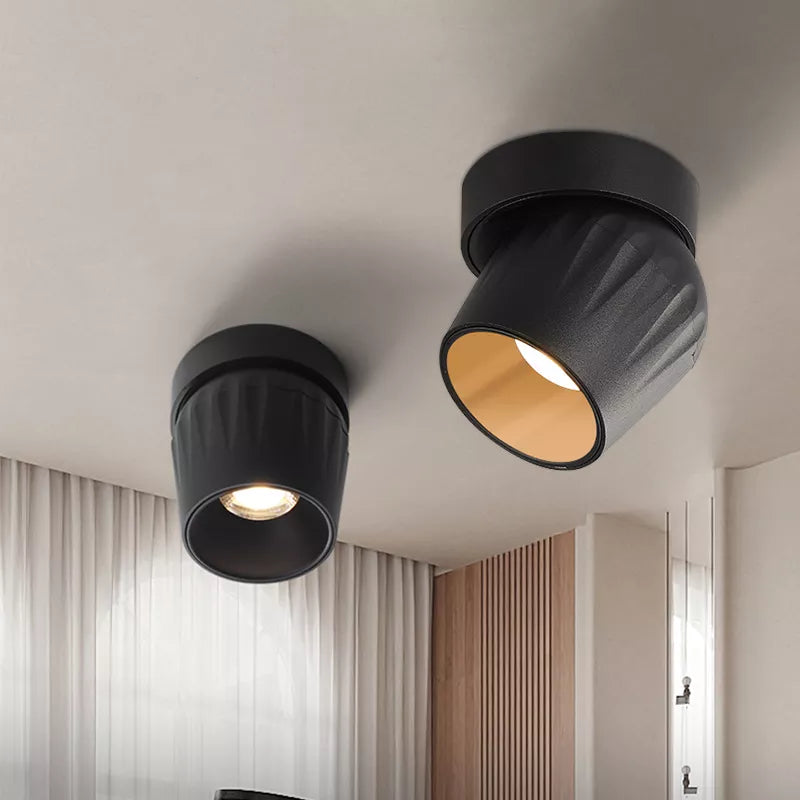 Πτυσσόμενη λάμπα Led Spot Φωτιστικά με ρυθμιζόμενο φωτισμό COB 15w Επιφανειακά τοποθετημένα Downlight για εσωτερικό φωτισμό Φώτα LED κρεβατοκάμαρας