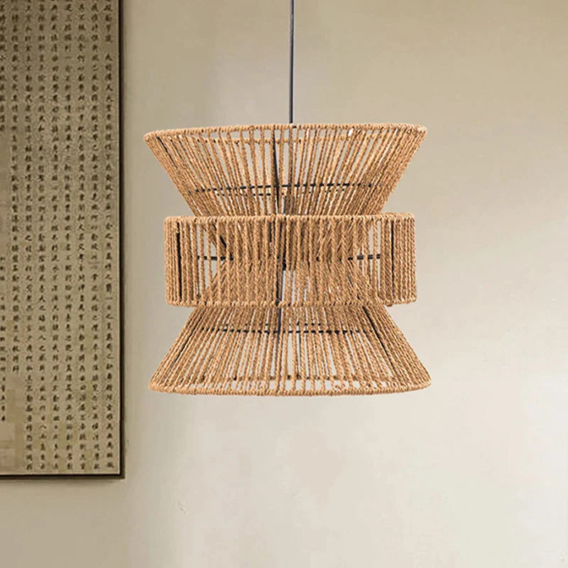 Πολυέλαιος χάρτινου σχοινιού Wabi-sabi Ιαπωνικού στυλ