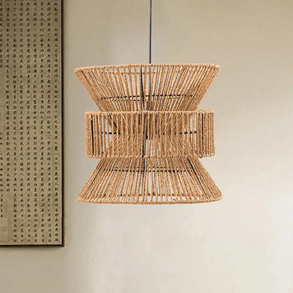 Πολυέλαιος χάρτινου σχοινιού Wabi-sabi Ιαπωνικού στυλ