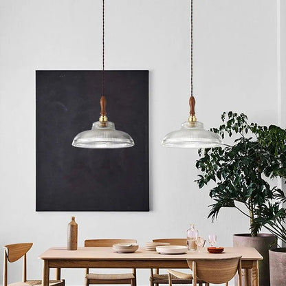 Φωτιστικό κρεμαστό κωνικό σχέδιο σε Vintage Nordic Glass