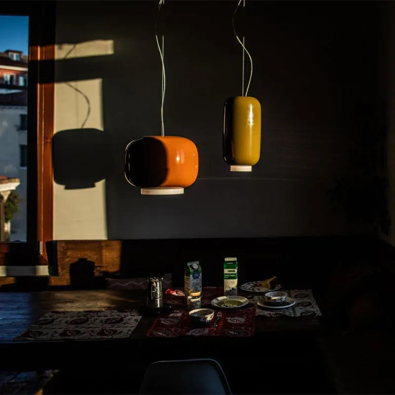 Κρεμαστό φωτιστικό Chouchin σε γυάλινο σχέδιο ιταλικού στυλ