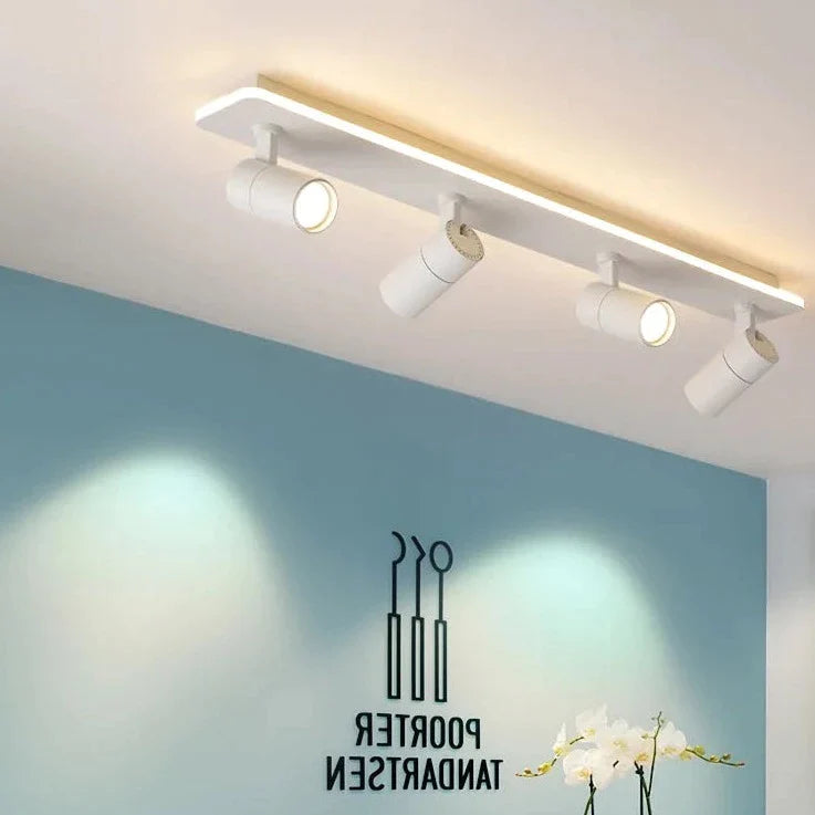 Μοντέρνος μαύρος προβολέας οροφής LED