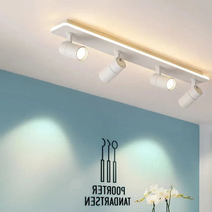 Μοντέρνος μαύρος προβολέας οροφής LED