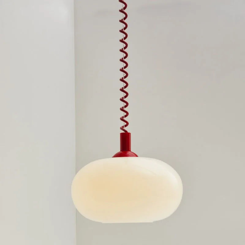 Bauhaus Glass Chandeliers Nordic κρεμαστά φωτιστικά Υπνοδωμάτιο Εκτός από το σαλόνι Τραπεζαρία Εστιατόριο Μοντέρνο έγχρωμο κρεμαστό φωτιστικό