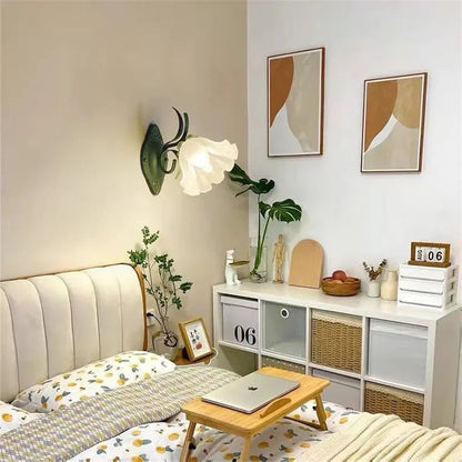 Vintage Γαλλικό λουλούδι Φωτιστικό τοίχου