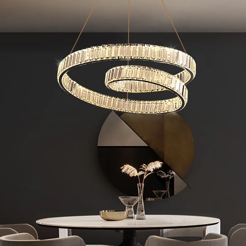 πολυτελής led κρυστάλλινος πολυέλαιος deco ανάρτηση