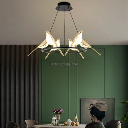 Creative Magpie Bird κρεμαστά φωτιστικά Απλό σαλόνι Εστιατόριο Φωτιστικό δαπέδου μελέτης Home Πολυέλαιος οροφής LED πολυτελείας