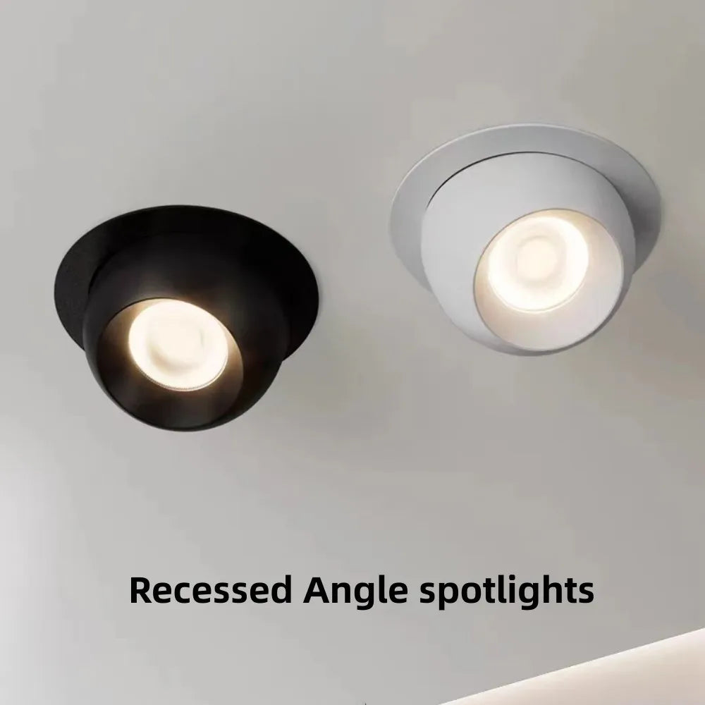Στρογγυλό Spot LED Dimmable Downlights Διακόσμηση δωματίου 10W 12W COB