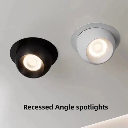 Στρογγυλό Spot LED Dimmable Downlights Διακόσμηση δωματίου 10W 12W COB
