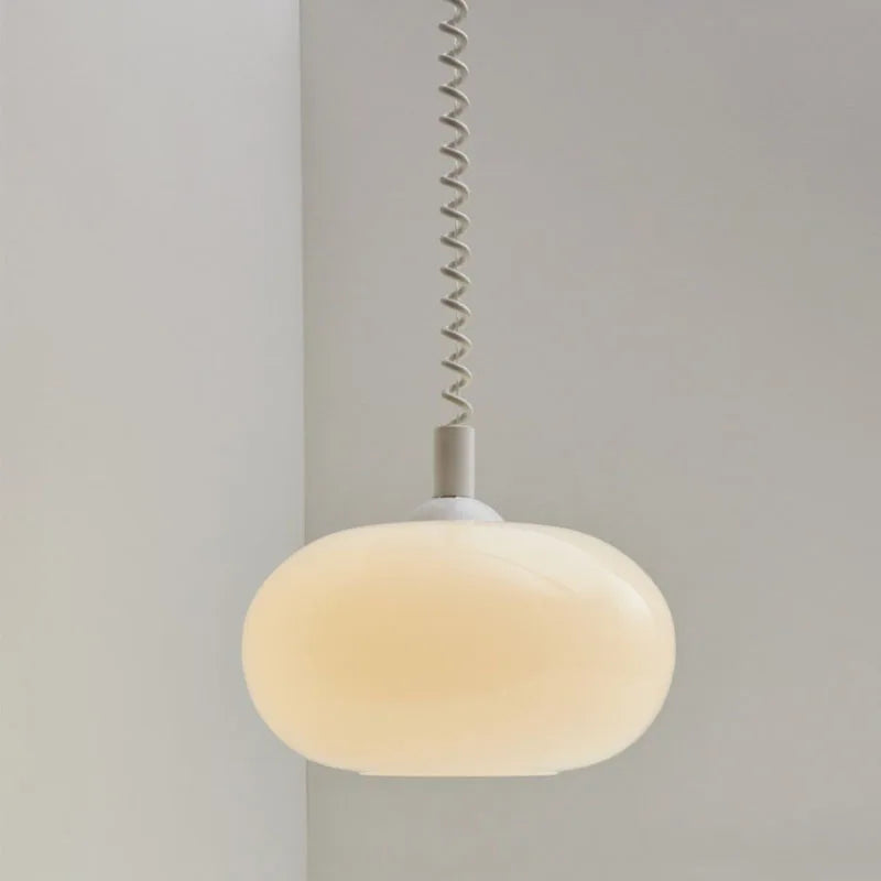 Bauhaus Glass Chandeliers Nordic κρεμαστά φωτιστικά Υπνοδωμάτιο Εκτός από το σαλόνι Τραπεζαρία Εστιατόριο Μοντέρνο έγχρωμο κρεμαστό φωτιστικό