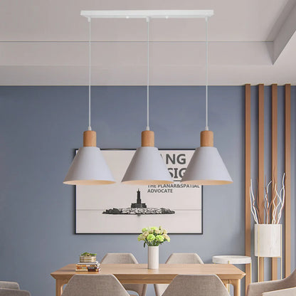 απλό κρεμαστό φωτιστικό Nordic LED λευκό 1/3 κεφαλών