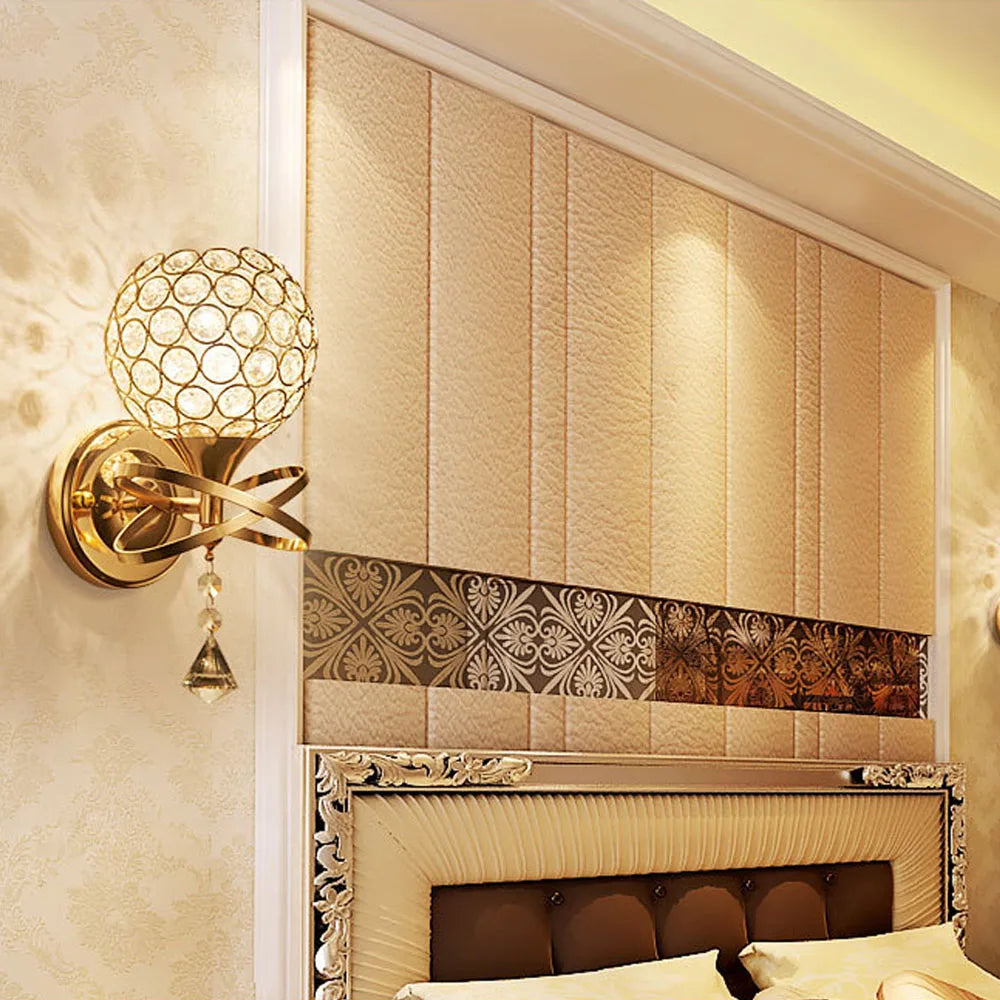 Μοντέρνο κρυστάλλινο φωτιστικό τοίχου