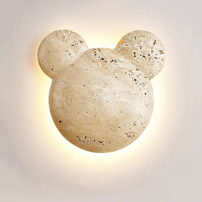 Φωτιστικό τοίχου Creative Bear σε μοντέρνο στυλ κρέμας