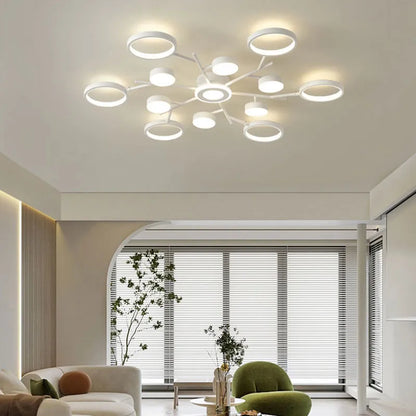 LED φωτιστικό οροφής τηλεχειριστήριο απλό λευκό διακοσμητικό 2023