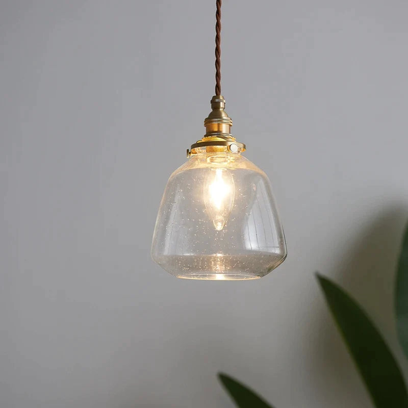 Γυάλινο κρεμαστό φωτιστικό LED δίπλα στο σπίτι Εσωτερικός φωτισμός Καφέ Υπνοδωμάτιο Φώτα Σαλονιού Χάλκινο Σκανδιναβικό Μοντέρνο Hanglamp
