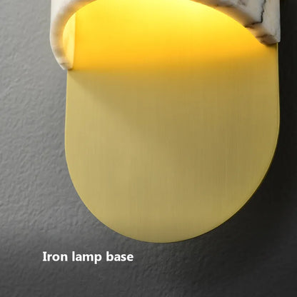 Φωτιστικό τοίχου πολυτελείας από χαλκό και μάρμαρο