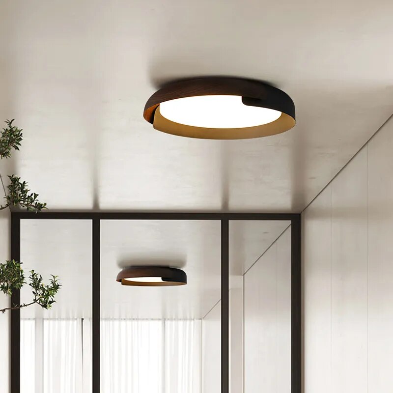 Φωτιστικό οροφής LED σε στυλ Nordic Wood