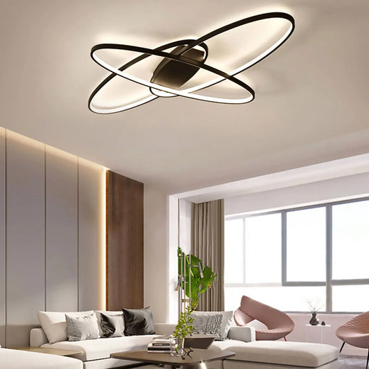 Φωτιστικό οροφής LED offset Τηλεχειριστήριο 3 ελλείψεων