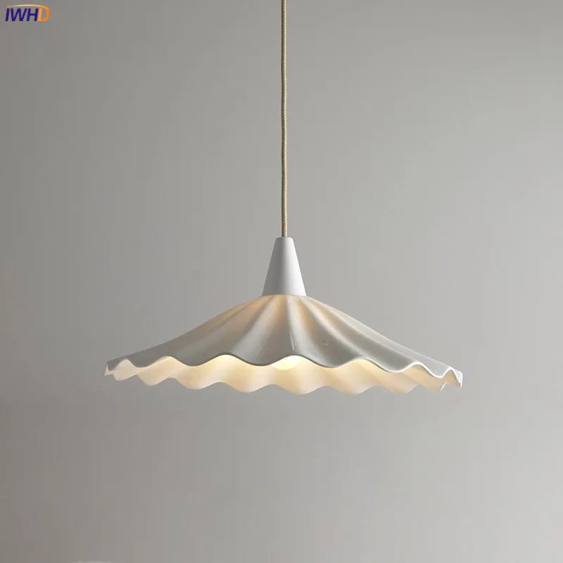 Κρεμαστό φωτιστικό LED 30 cm λευκό κεραμικό ιαπωνικό στυλ