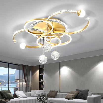 Φωτιστικό οροφής LED Qingshe Modern Smart Crystal