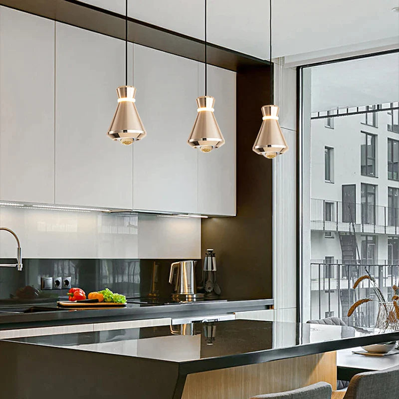 Μοντέρνο κρεμαστό φως καθιστικό υπνοδωμάτιο μπαρ κουζίνα