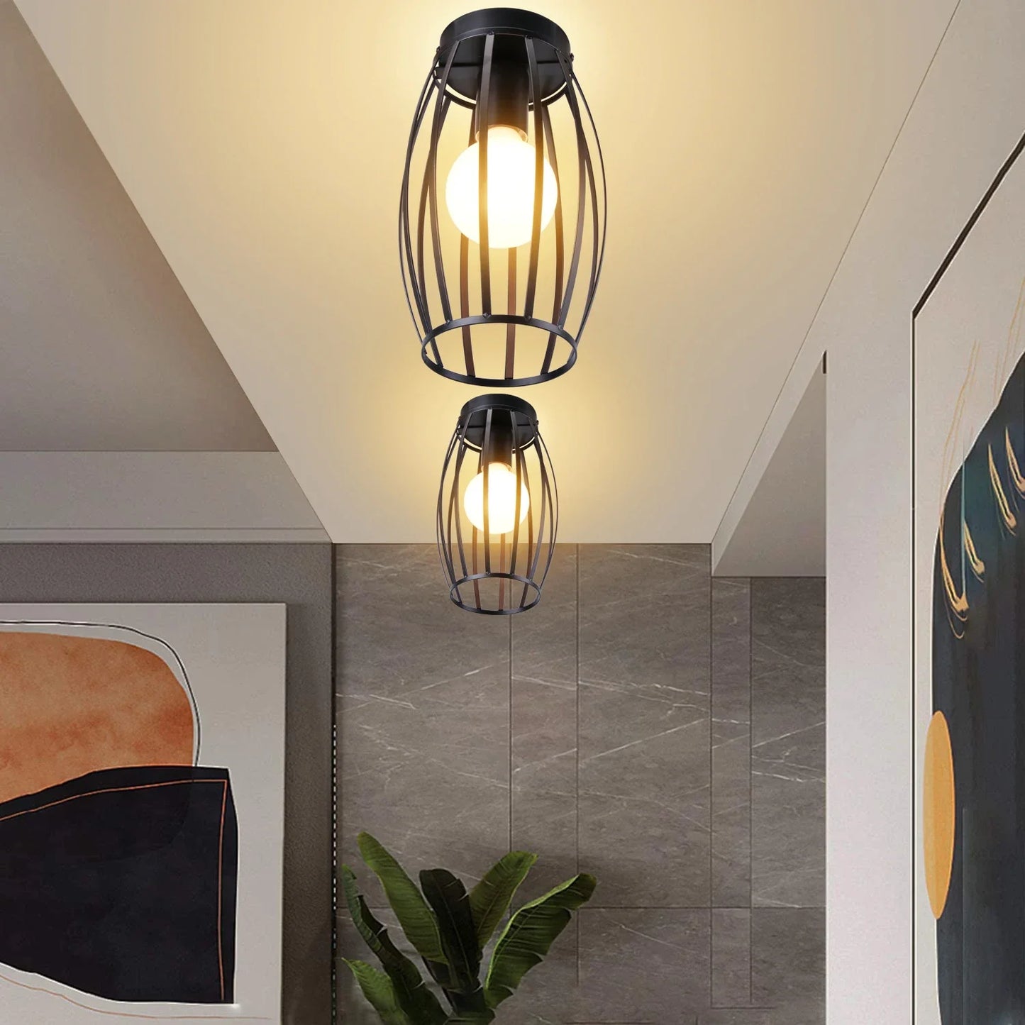 Φωτιστικό οροφής σοφίτα ρετρό βιομηχανική μοντέρνα διακόσμηση εσωτερικού χώρου καφέ μπαρ στο σπίτι