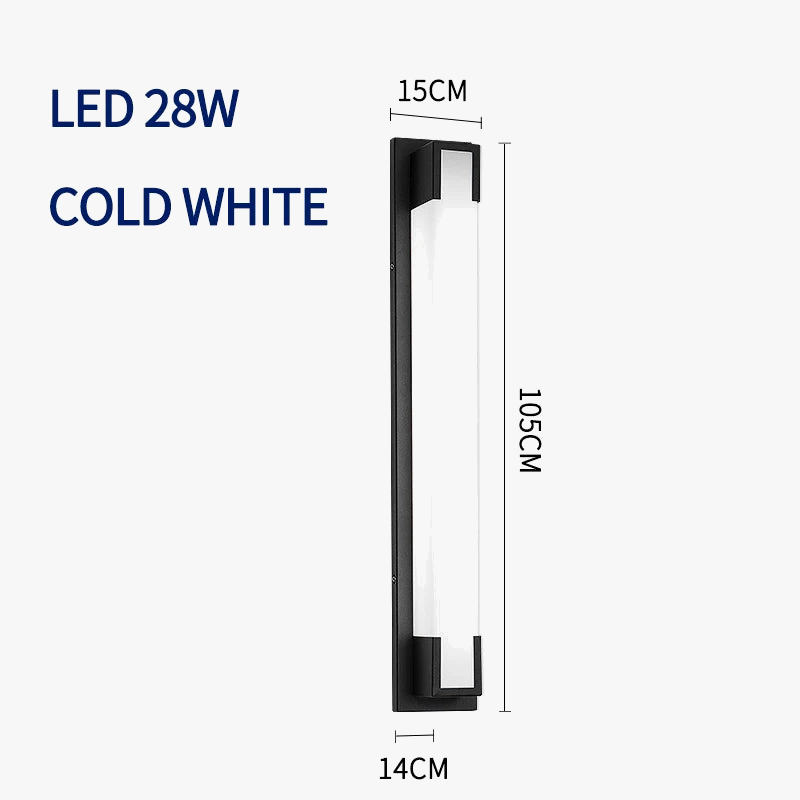 Φωτιστικό τοίχου LED εξωτερικού χώρου IP65 εξωτερικός τοίχος βεράντα μπαλκόνι από ανοξείδωτο ατσάλι Φωτιστικό γκαράζ βεράντα κήπου αδιάβροχο φωτισμό αυλής