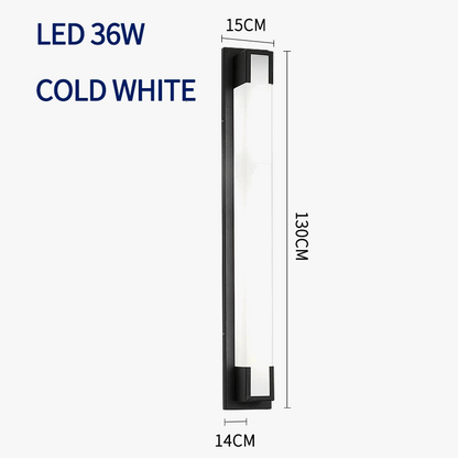 Φωτιστικό τοίχου LED εξωτερικού χώρου IP65 εξωτερικός τοίχος βεράντα μπαλκόνι από ανοξείδωτο ατσάλι Φωτιστικό γκαράζ βεράντα κήπου αδιάβροχο φωτισμό αυλής