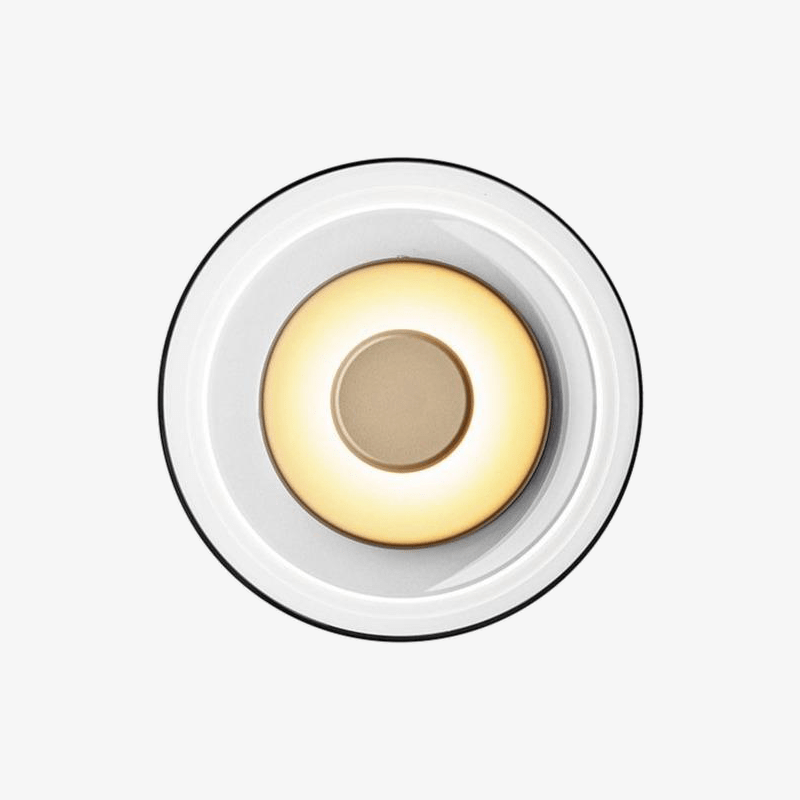 Φωτιστικό τοίχου με γυαλιστερό στρογγυλό σχέδιο LED από μέταλλο