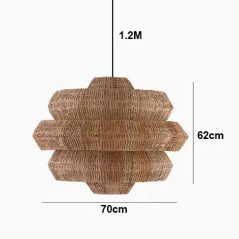 Ανάρτηση Bohemian Style Rattan Art en rotin