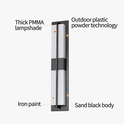 Φωτιστικό τοίχου εξωτερικού χώρου Led IP65 αδιάβροχο