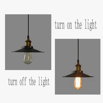 Vintage ρετρό κρεμαστό φωτιστικό Edison Loft εσωτερικό