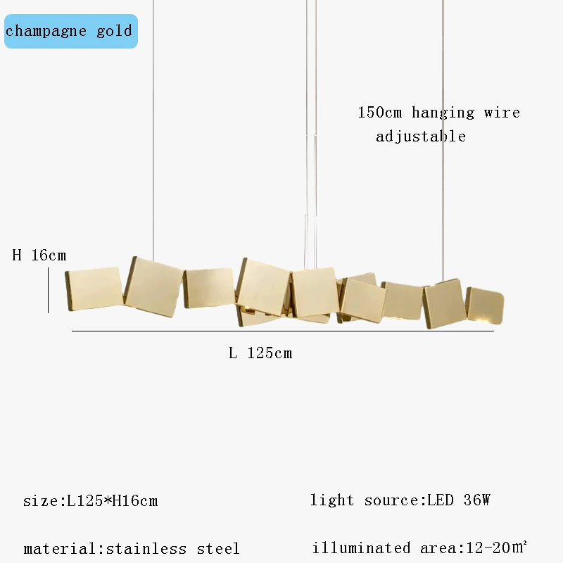 Πολυτελής ντιζάιν πολυέλαιος LED