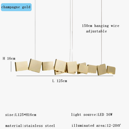 Πολυτελής ντιζάιν πολυέλαιος LED