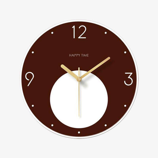 Δίχρωμο στρογγυλό ρολόι τοίχου με στρογγυλό 30εκ