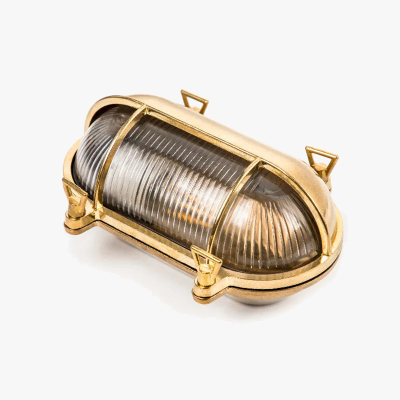 Χρυσό φωτιστικό τοίχου σε στυλ Vintage χαλκού για εξωτερικούς χώρους IP44 αδιάβροχο LED