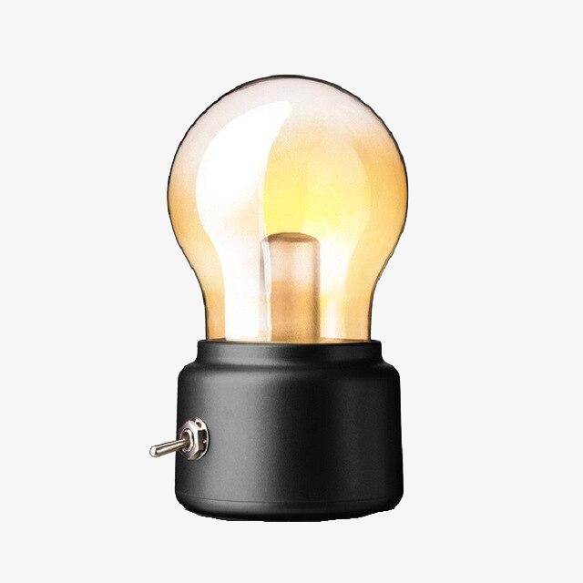 Vintage επιτραπέζιο φωτιστικό LED σε σχήμα λάμπας