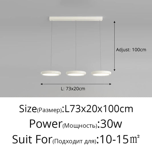 Πολυέλαιος LED με μοντέρνες λάμπες