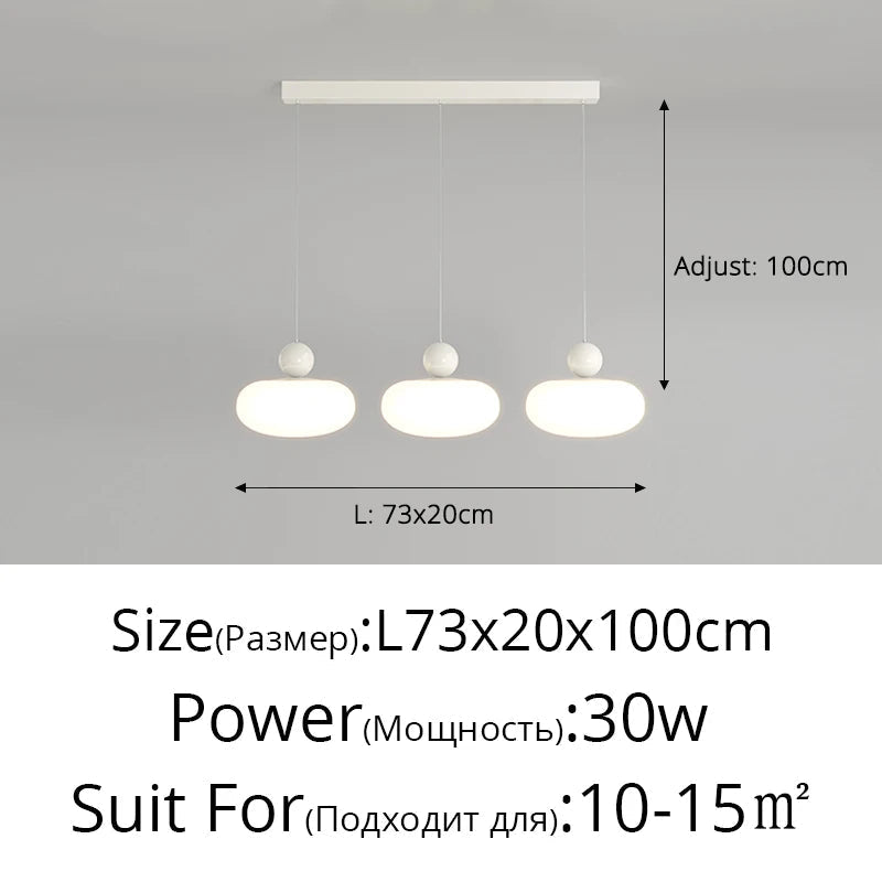 Πολυέλαιος LED με μοντέρνες λάμπες