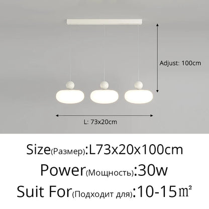 Πολυέλαιος LED με μοντέρνες λάμπες