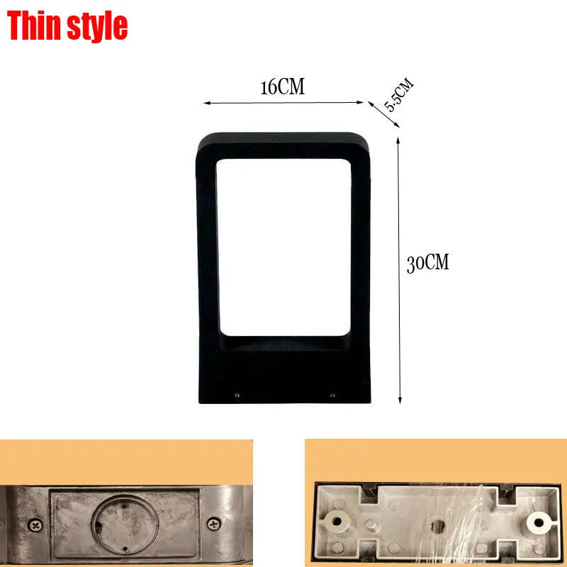 LED Landscapes Ελαφρύ Αδιάβροχη Διακόσμηση Εξωτερικών Χώρων Αυλή Μονοπάτι Βίλα Κήπος κολώνες LED Λάμπες γκαζόν H30cm 10W AC85-265V