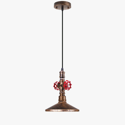Loft Steampunk Vintage Μεταλλικό Φωτιστικό Σωλήνα Νερού