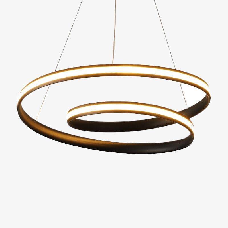 Σχεδιαστής πολυέλαιος αλουμινίου Mooskolin Spiral LED